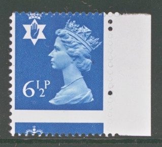 1971 6½p N. Ireland SG N21 with Major Perf Shift