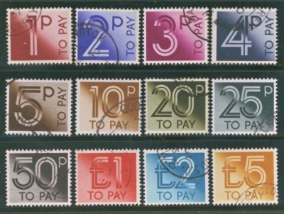 1982 Postage Dues SG 90 - 101 F/U