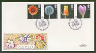 1987 Flowers on Post Office cover London SW1 FDI