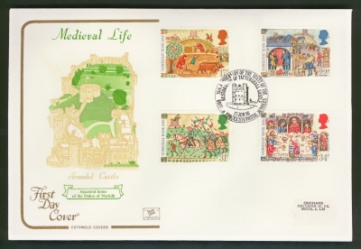 1986 Medieval on Cotswold cover with BFPO FDI