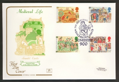 1986 Medieval on Cotswold cover with Domesday Winchester FDI