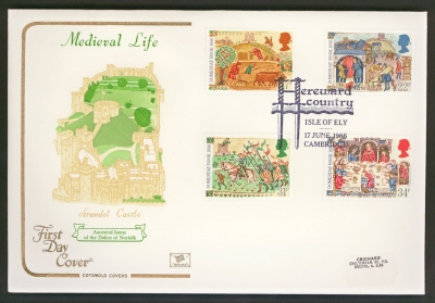 1986 Medieval on Cotswold cover with Ely Cambridge FDI