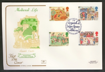 1986 Medieval on Cotswold cover with Gloucester FDI