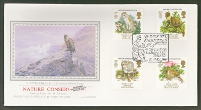 1986 Nature Europa on PPS Silk cover with Owlsmoor Camberley FDI