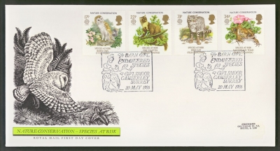 1986 Nature Europa on Post Office cover with Owlsmoor Camberley FDI