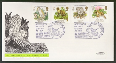 1986 Nature Europa on Post Office cover with Romsey Hants FDI