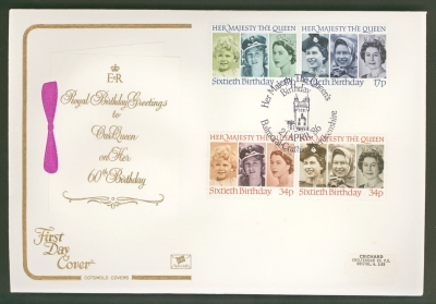 1986 Queens Birthday on Cotswold cover with Balmoral FDI