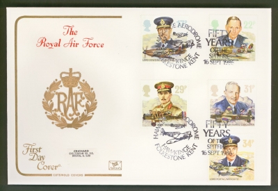 1986 RAF on Cotswold cover with Hawkinge Kent FDI