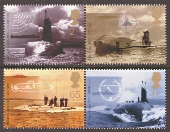 2001 Submarines Perf 15½ x 15 SG 2202a -05a