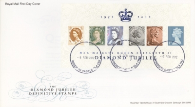 2012 Diamond Jubilee  on Post Office cover Windsor Castle CDS