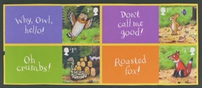 2019 Gruffalo 4 stamps with Labels 