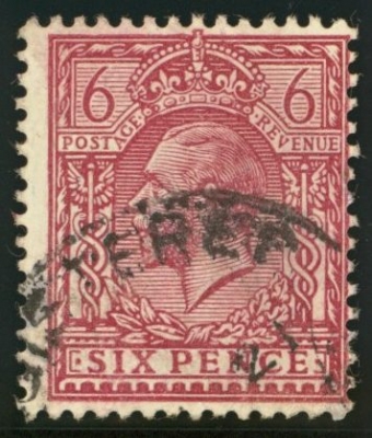 1912 6d Purple Perf 14 SG 385a