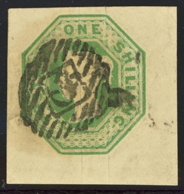 1847 1/- Green SG 55