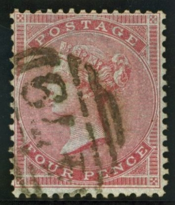 1855 4d Carmine SG 62
