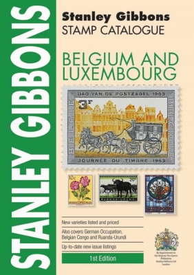 Belgium - Luxembourg Stamp Catalogue by Stanley Gibbons 248 pages