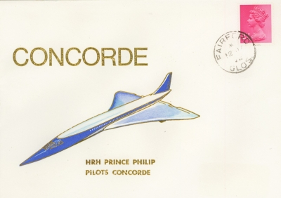 1970 12th Nov First Flight Mach 2  Fairford Glos HRH Prince Philip Pilots Concorde