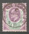 SG 221 1½d  Dull Purple + Green