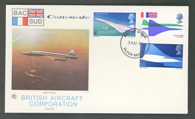 1969 Concorde on BAC - Wessex cover Filton FDI