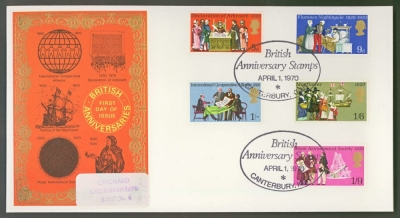 1970 Anniversaries on Thames cover with Canterbury FDI