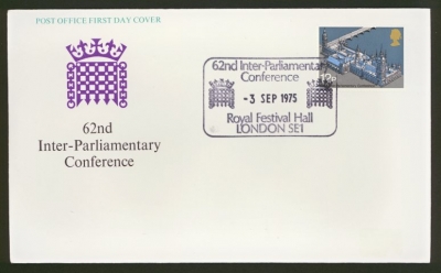 1975 Parliament on Post Office cover Conference FDI