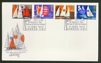 1975 Sailing on Post Office cover Royal Thames FDI