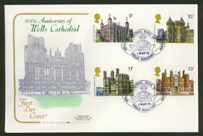 1978 Buildings on Cotswold Official cover Wells Somerset FDI
