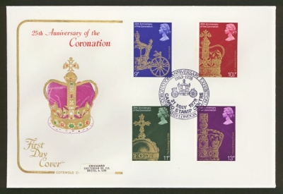 1978 Coronation on Cotswold cover Cameo Stamps FDI