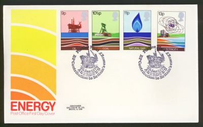 1978 Energy on Post Office cover with Aberdeen FDI