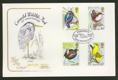 1980 Birds on Cotswold cover Pioneers Sandy FDI