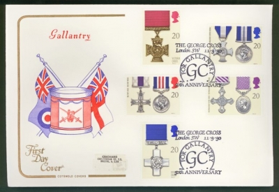1990 Gallantry on Cotswold cover George Cross London FDI