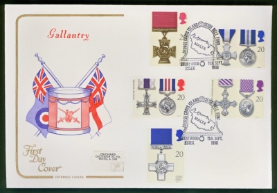 1990 Gallantry on Cotswold cover George Cross Malta FDI