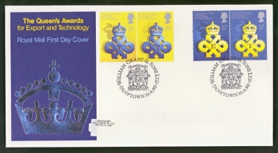 1990 Queens Award on Post Office cover William Grant FDI