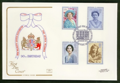 1990 Queens Birthday on Cotswold cover Clarence House Circle FDI
