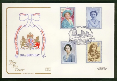 1990 Queens Birthday on Cotswold cover Windsor Castle oval FDI