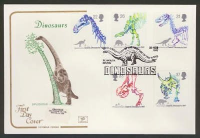 1991 Dinosaurs on Cotswold cover Plymouth FDI