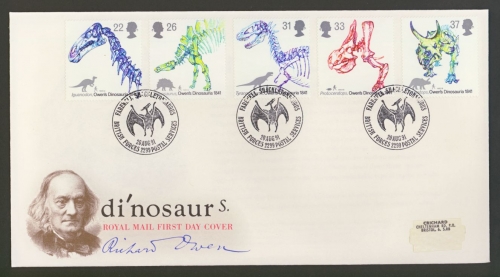 1991 Dinosaurs on Post Office cover British Forces FDI