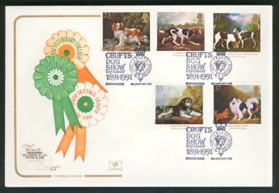 1991 Dogs on Cotswold cover with Crufts FDI