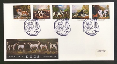 1991 Dogs on Post Office cover with PDSA Telford FDI