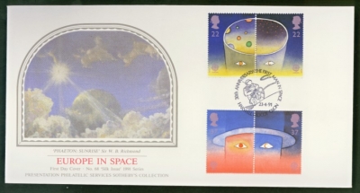 1991 Europe in Space on PPS Silk cover Harwell FDI