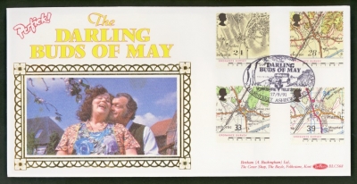 1991 Maps on Benham cover with Darling Buds of May FDI