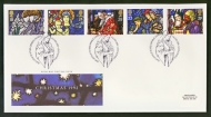 1992 Christmas on Post Office cover with Letherhead FDI