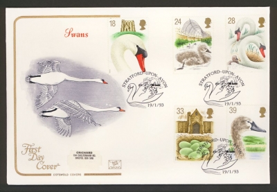 1993 Swans on Cotswold cover Stratford FDI
