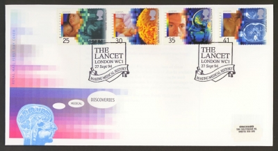 1994 Medical on Post Office cover Lancet London FDI
