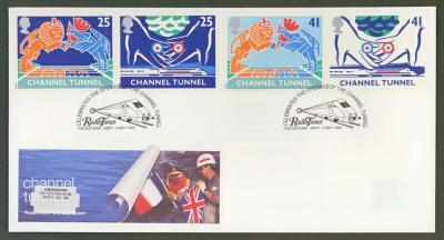 1994 Channel Tunnel on Post Office cover Radio Times Folkestone FDI