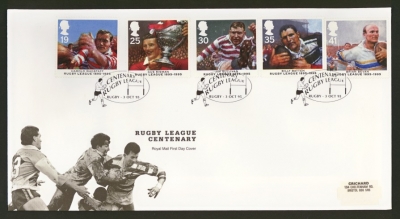 1995 Rugby on Post Office cover with Rugby FDI