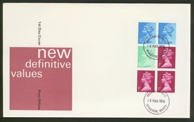 1976 10th Mar 10p Booklet Pane on GPO cover Windsor FDI