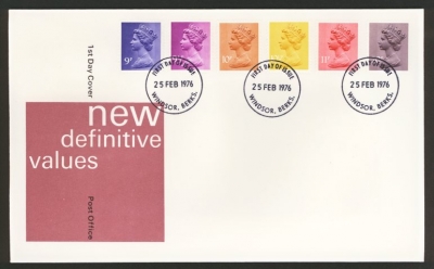 1976 25th Feb 9p - 20p on Post Office cover Windsor FDI
