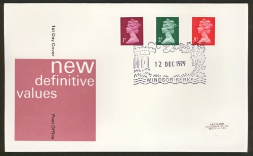 1979 12th Dec 1p + 2p PCP 8p Enschede printing on Post Office cover Windsor FDI