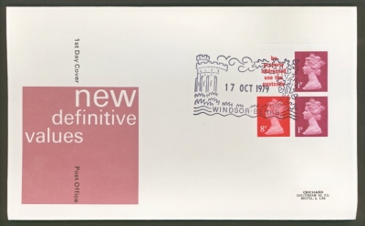 1979 17th Oct 10p Booklet pane on Post Office cover Windsor FDI