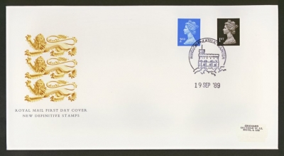 1989 19th Sept 2nd + 1st Class Litho on Post Office cover Windsor FDI